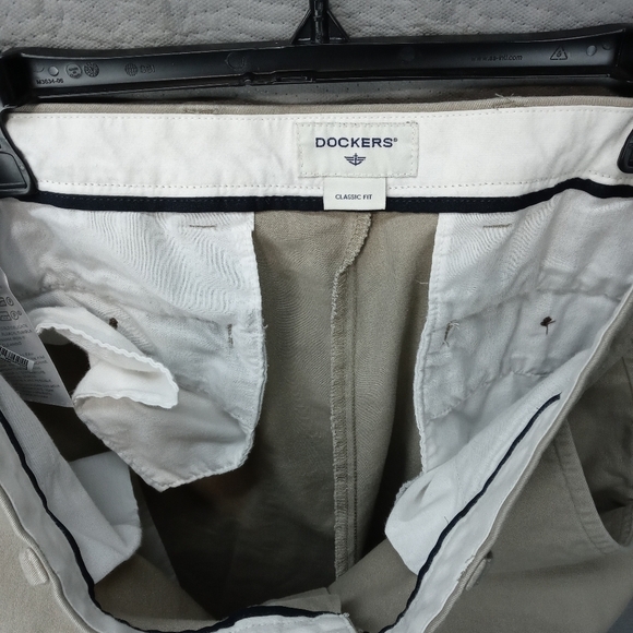 Dockers classic fit men's khaki pants flat front n - Picture 5 of 8